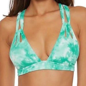 Becca by Rebecca Virtue Crystal Skylar Rib Bikini Top